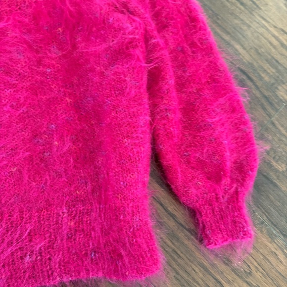 Puella Knitwear Made In England Hand Knit Vintage Puff Sleeve Sweater - Picture 3 of 7